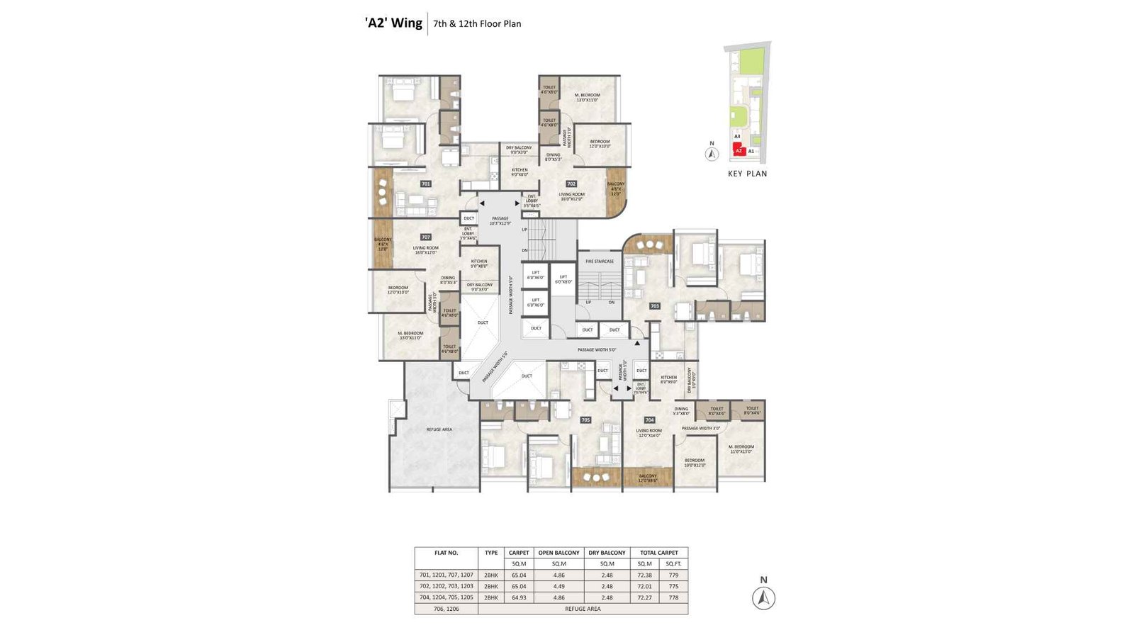 Suyog-Unitary-Esson-Liora-Codename-Floor-Plan-A2-Wing-7th-&-12th