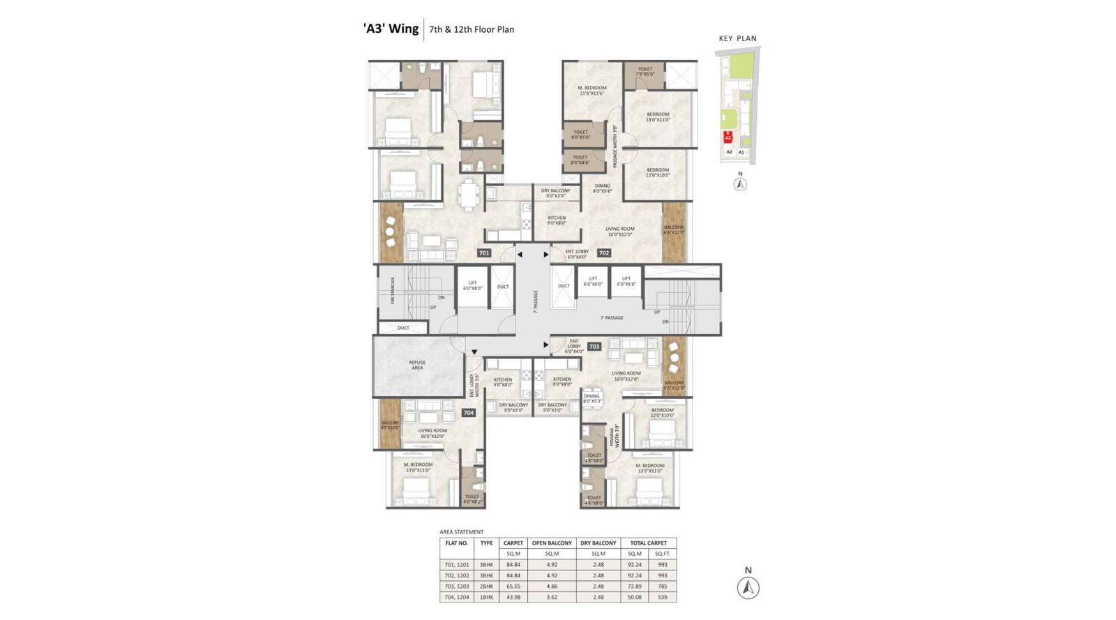 Suyog-Unitary-Esson-Liora-Codename-Floor-Plan-A3-Wing-7th-&-12th